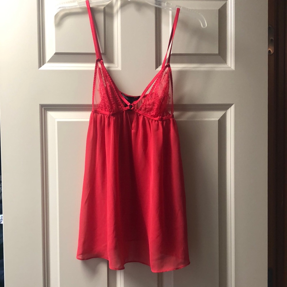 Red lace babydoll
